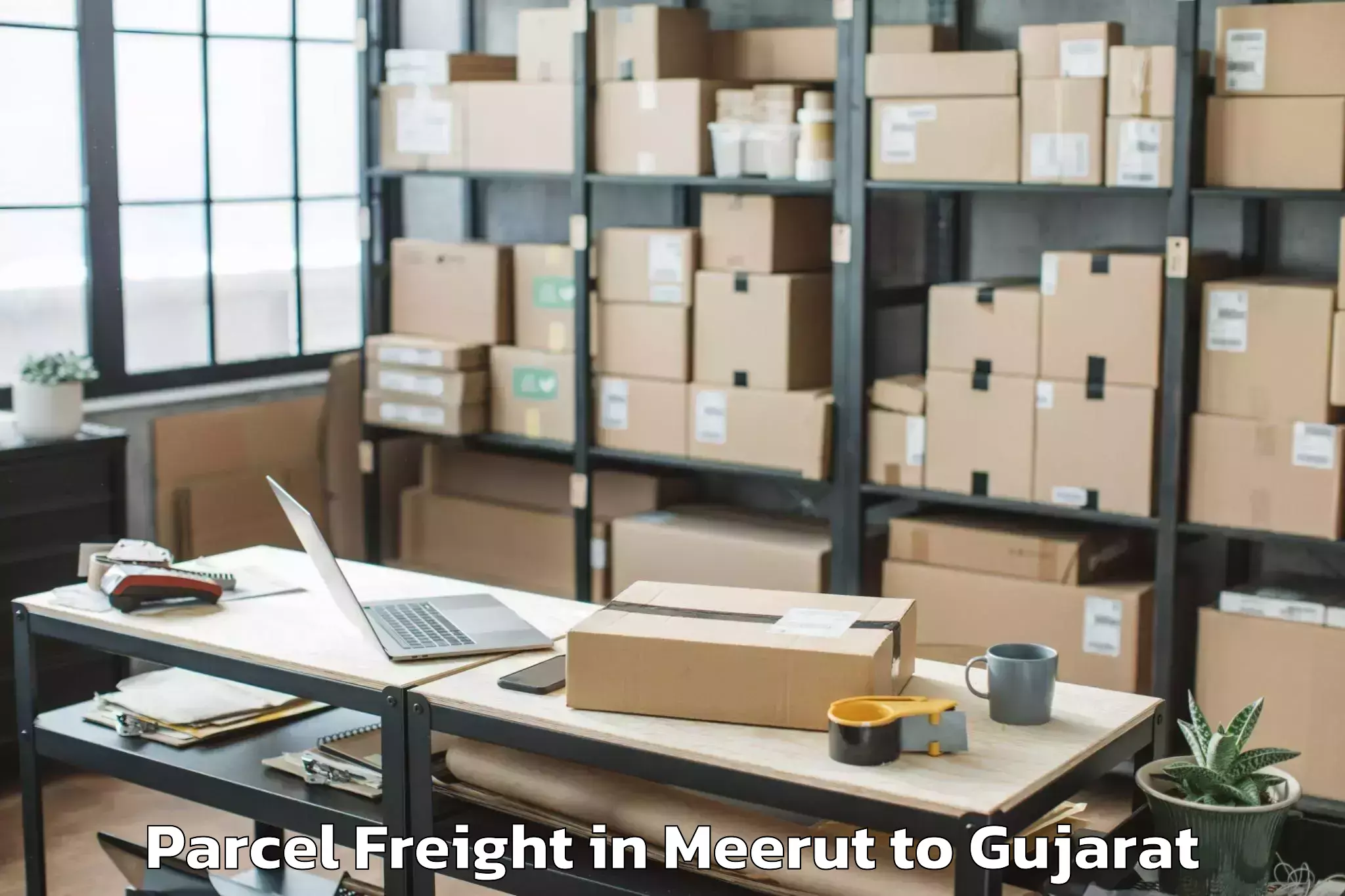 Trusted Meerut to Dhuwaran Parcel Freight